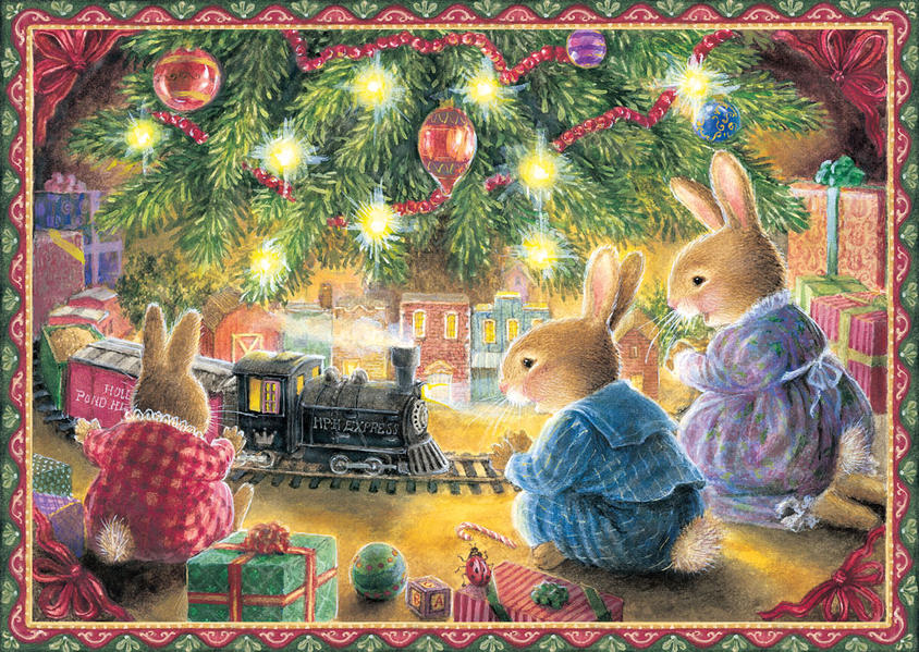 Adventskalender Weihnachten in Familie - der hübsche kleine Kalender für die Adventszeit und zu Weihnachten