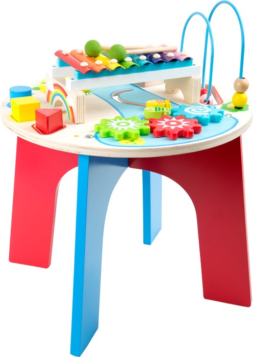small foot 10321 - Motorik- und Musiktisch 2in1 Spielhöhe: 32 cm