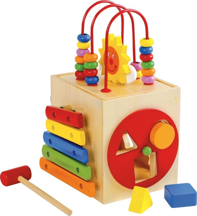 Image of small foot 8189 - Motorikwürfel Sonne 5in1 Spielhöhe: ca. 14cm