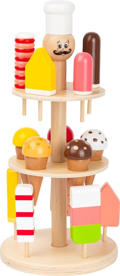 Image of Small Foot - Wooden Luigi Ice Cream Stand 16 pcs.