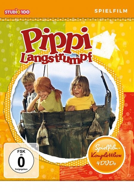 Pippi Langstrumpf - Spielfilm Komplettbox [4 DVDs SOFTBOX]