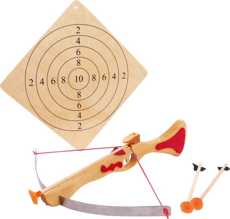 Image of Small Foot - Wooden Sports Crossbow with Target Board 4 pcs.