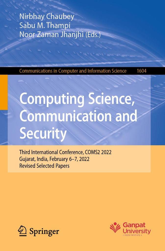Computing Science Communication and Security