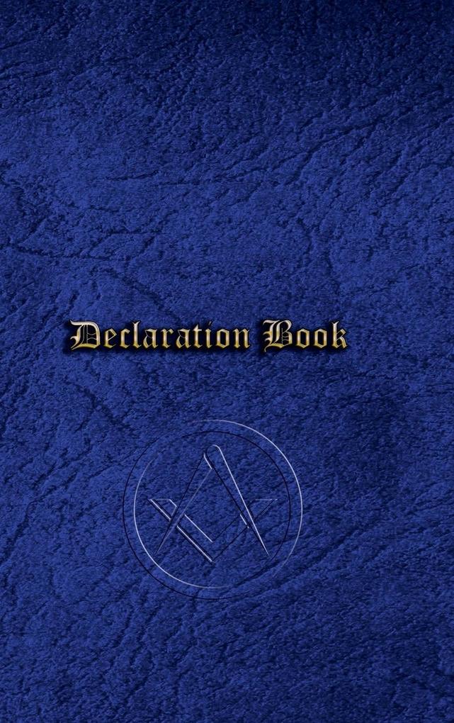 Declaration Book - Craft Mason