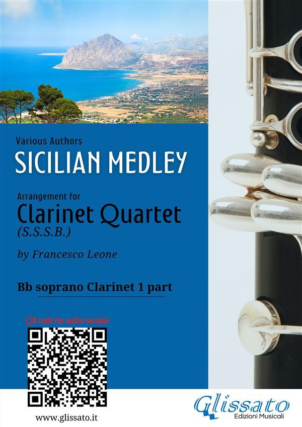 Bb Clarinet 1 part: Sicilian Medley for Clarinet Quartet