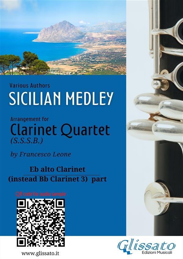 Eb alto Clarinet part (instead Bb 3): Sicilian Medley for Clarinet Quartet