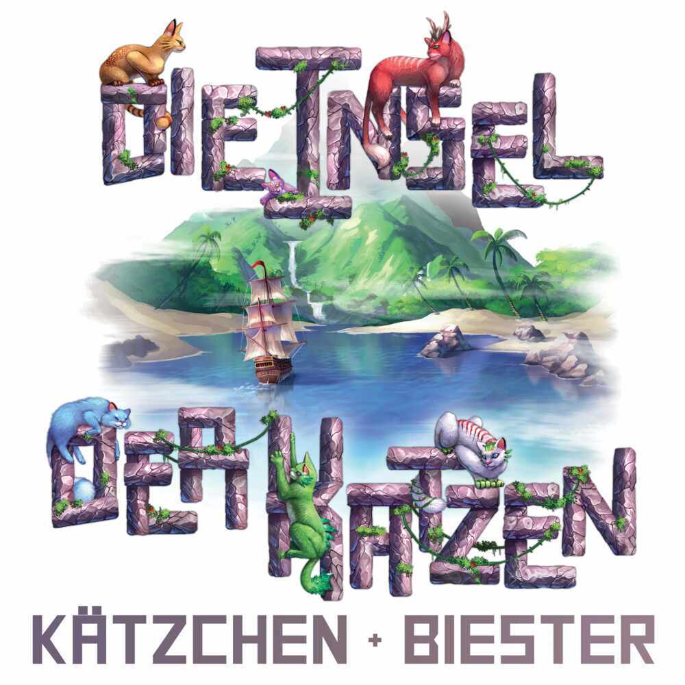 Asmodee SKED0009 - Die Insel der Katzen Kätzchen und Biester Erweiterung