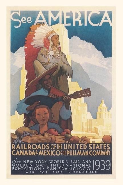 Vintage Journal See American Travel Poster