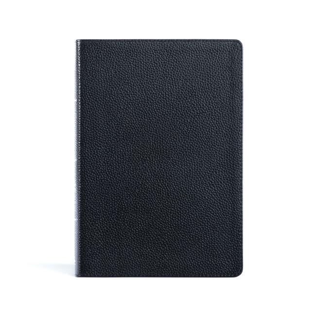 CSB Super Giant Print Reference Bible Black Genuine Leather
