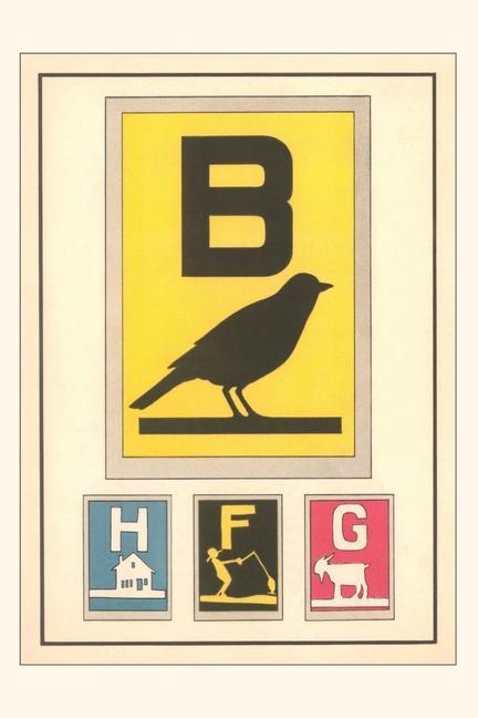 Vintage Journal B is for Bird