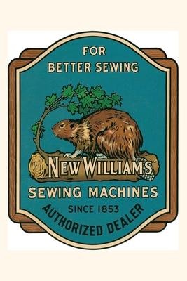 Vintage Journal Sewing Machine Ad with Beaver