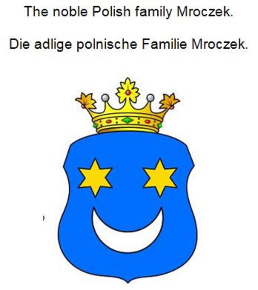 The noble Polish family Mroczek. Die adlige polnische Familie Mroczek.