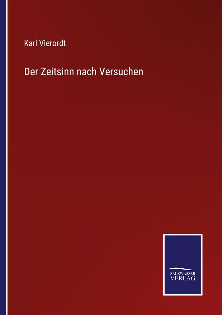 Der Zeitsinn nach Versuchen
