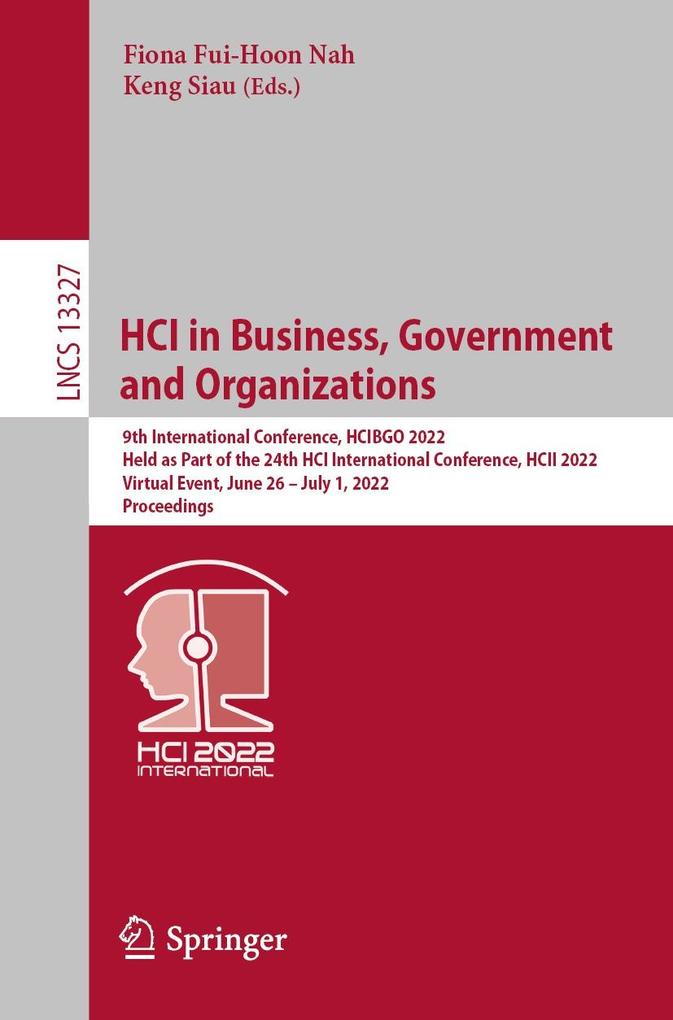 HCI in Business Government and Organizations