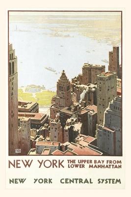 Vintage Journal Manhattan Travel Poster