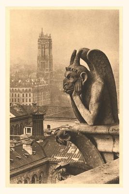 Vintage Journal Gargoyles on Notre Dame