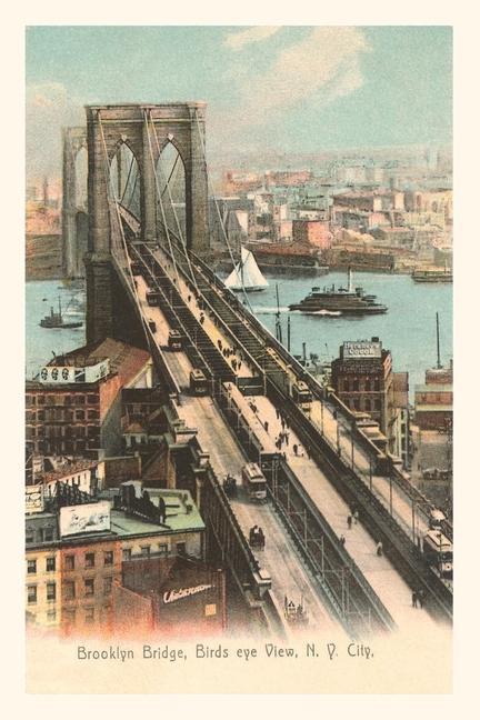 Vintage Journal Brooklyn Bridge New York City