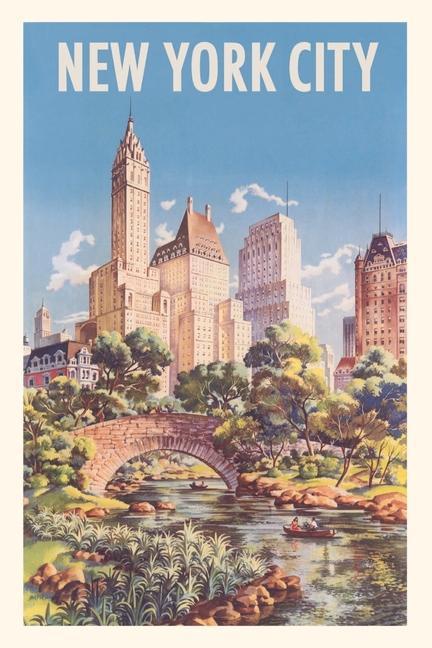 Vintage Journal New York City Travel Poster
