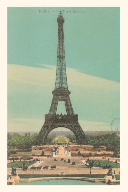 Vintage Journal Early View of Eiffel Tower