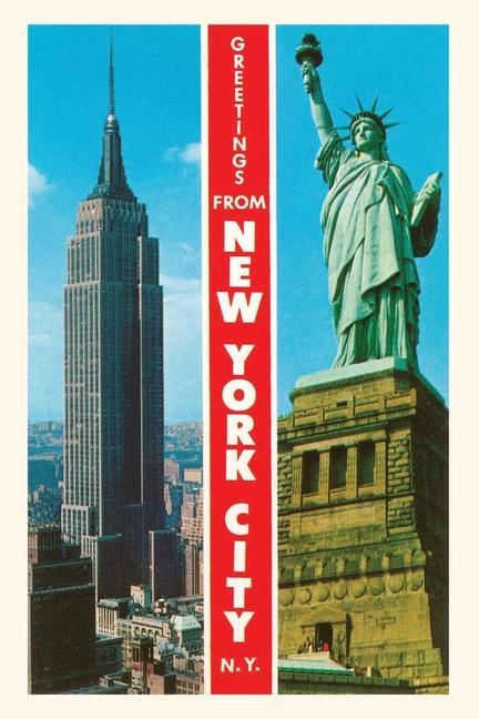 Vintage Journal Famous Sights Greetings from New York City
