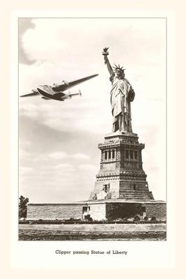 Vintage Journal Statue of Liberty with Clipper New York City
