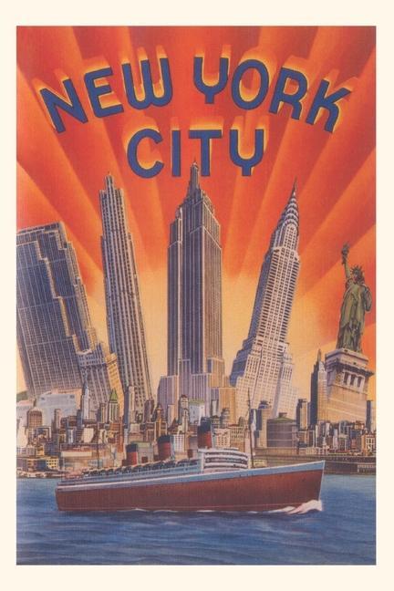 Vintage Journal New York Travel Poster