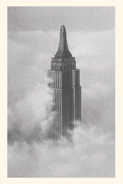 Vintage Journal Empire State Building in the Clouds
