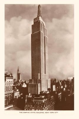 Vintage Journal Empire State Building New York City Photo