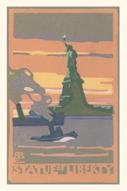 Vintage Journal Statue of Liberty Poster