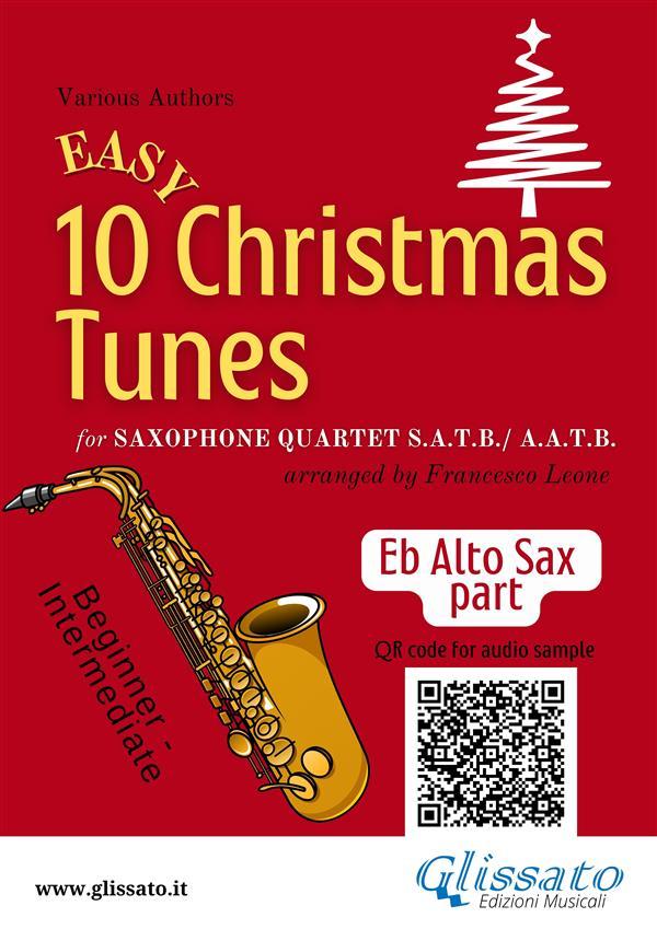Eb Alto Saxophone part of 10 Easy Christmas Tunes for Sax Quartet