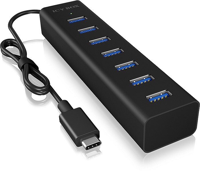 RAIDSONIC Type-C zu 7 Port USB 3.0 Hub