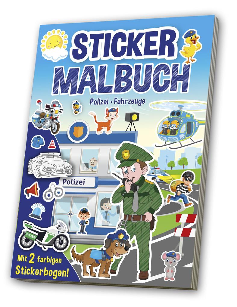 Image of Buch - Mal- & Stickerbuch Polizei