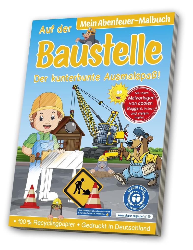 Image of Buch - Malbuch Blauer Engel: Baustelle