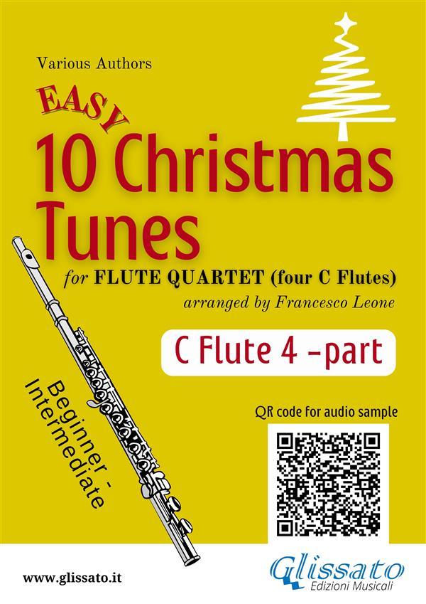 Flute 4 part of 10 Easy Christmas Tunes for Flute Quartet