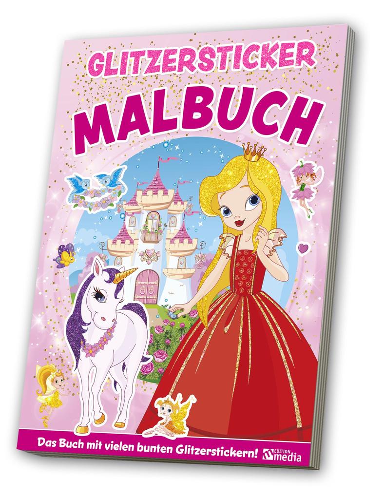 Image of Glitzersticker XXL-Malbuch Kunterbunte Welt im Frühling