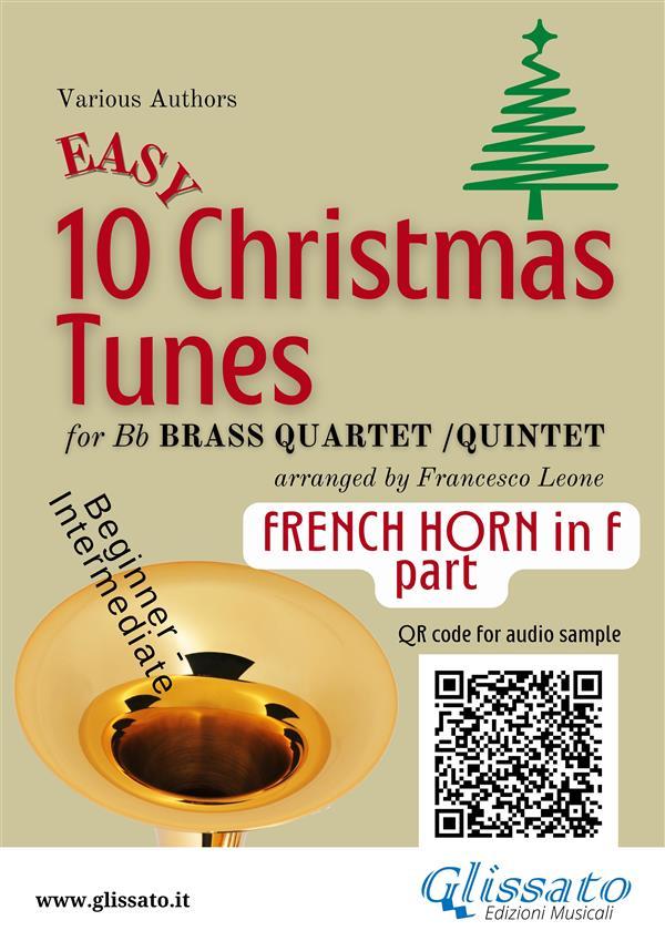 French Horn in F part of 10 Easy Christmas Tunes for brass quartet/quintet