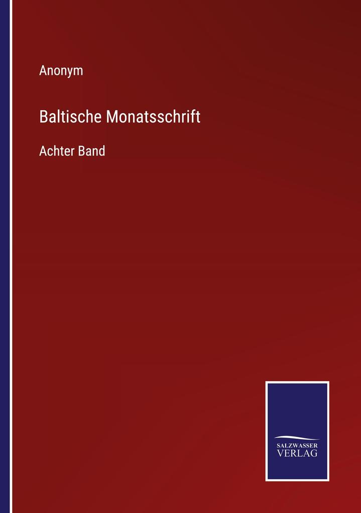 Baltische Monatsschrift