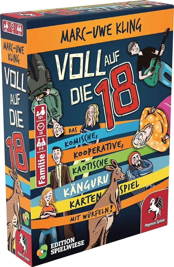 Image of Voll auf die 18 - Das Känguru-Kartenspiel (Edition Spielwiese)