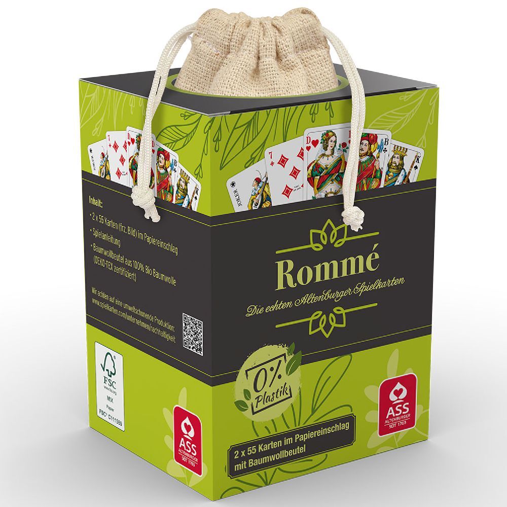 Image of ASS Altenburger Spielkarten - FSC Rommé plastikfrei französisches Bild