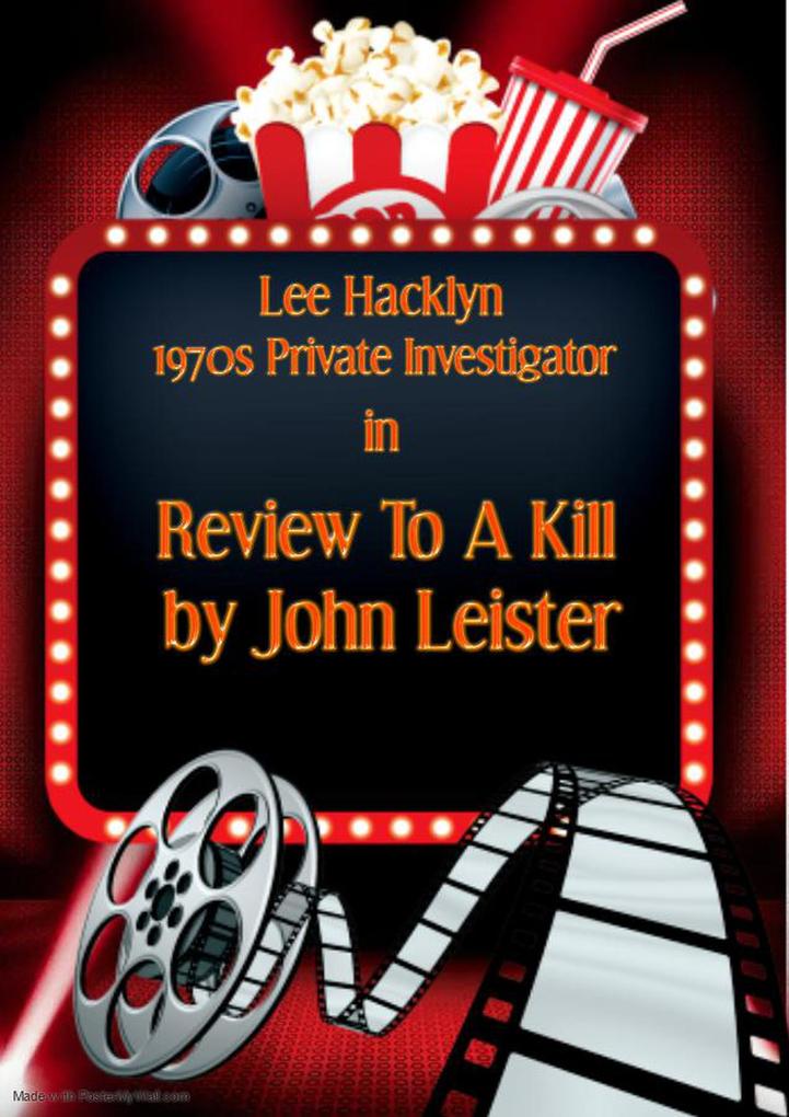 Lee Hacklyn 1970s Private Investigator in Review To A Kill