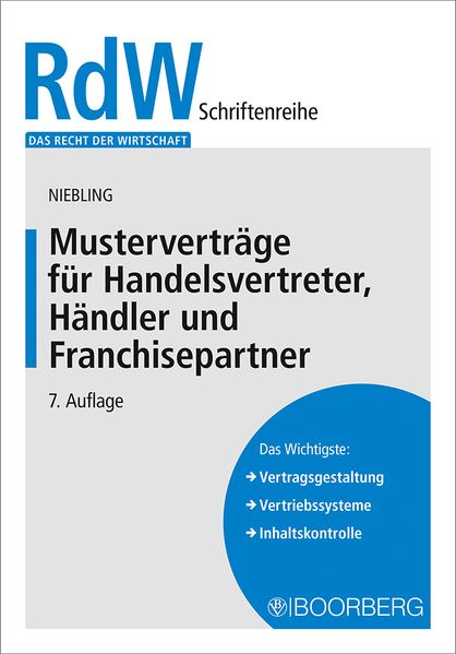 Musterverträge für Handelsvertreter Händler und Franchisepartner