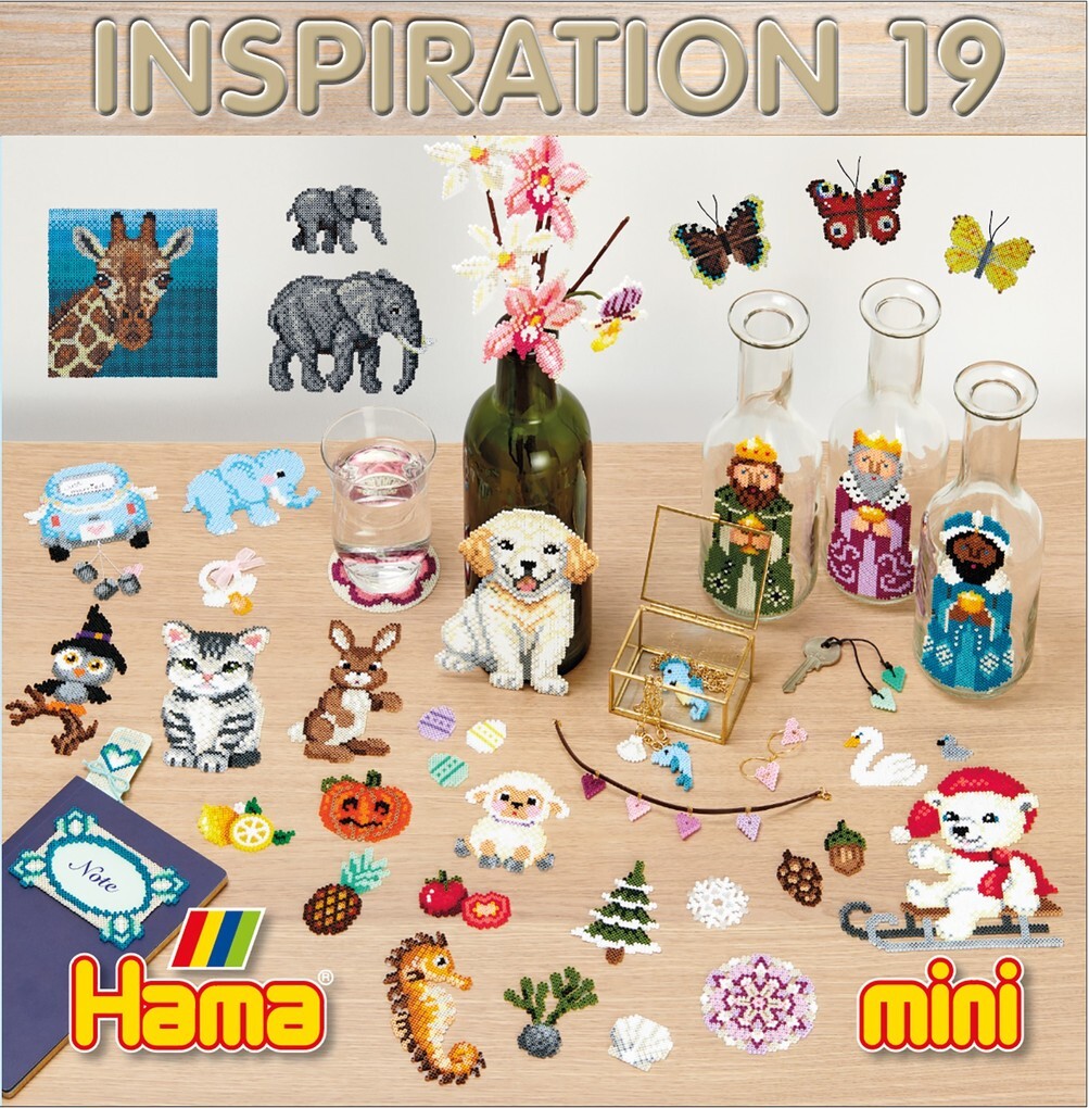 Hama 399-19 - Inspiration-Heft 19 Vorlagen-Heft und Bastelideen für Mini-Bügelperlen
