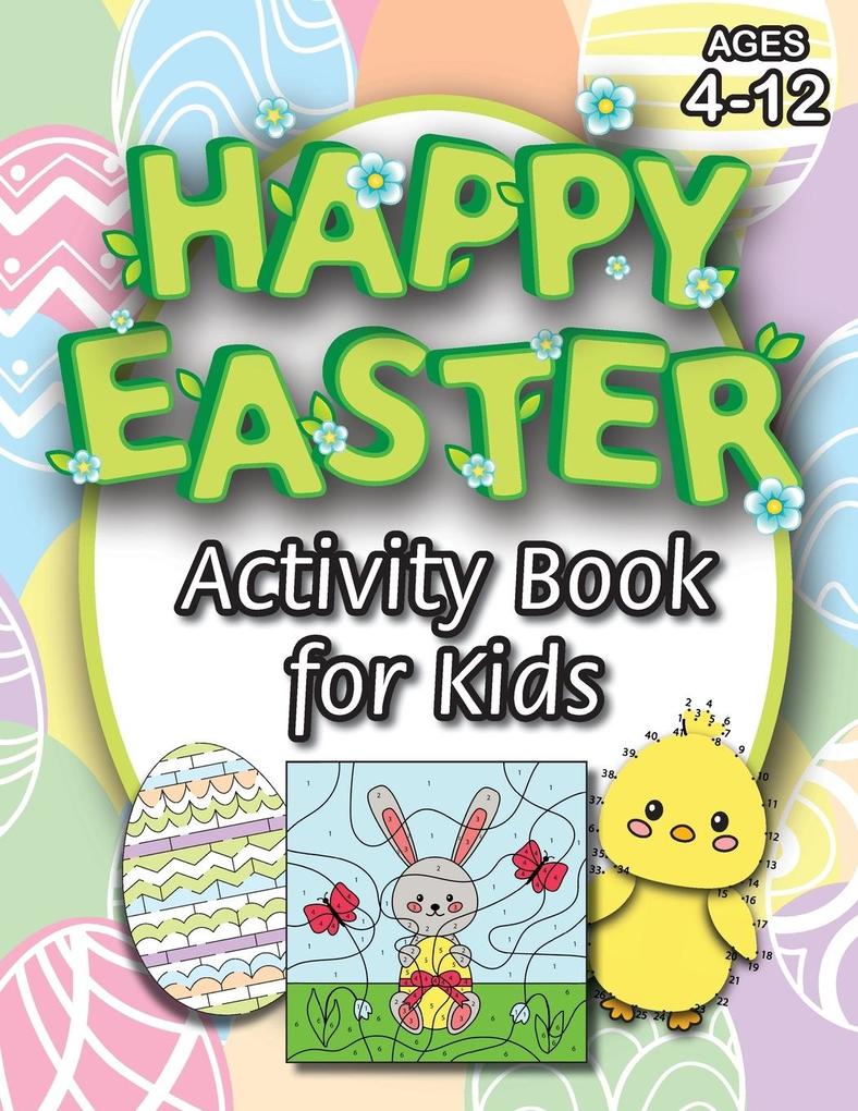 Happy Easter Activity Book for Kids