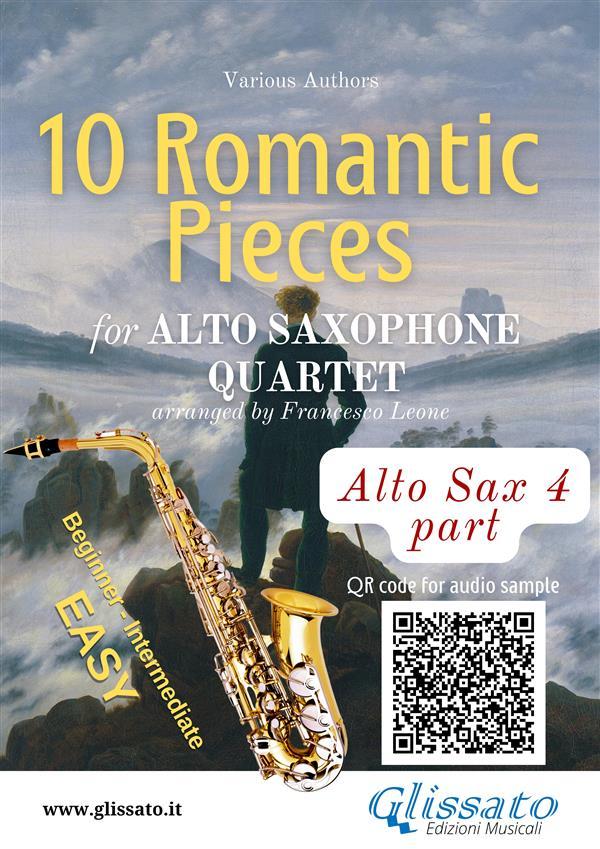 Eb Alto Sax 4 part of 10 Romantic Pieces for Alto Saxophone Quartet