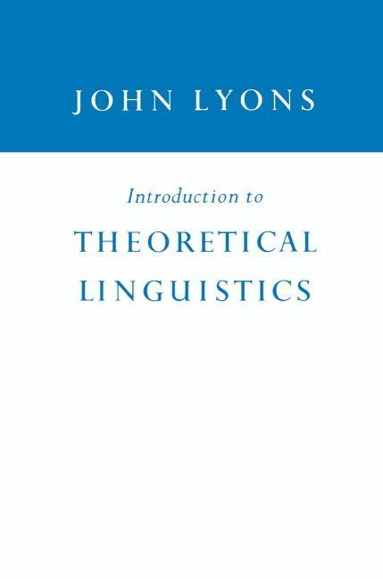 Introduction to Theoretical Linguistics