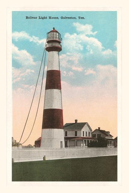 Vintage Journal Bolivar Lighthouse Galveston Texas