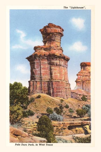 Vintage Journal The Lighthouse Rock Palo Duro Park Texas