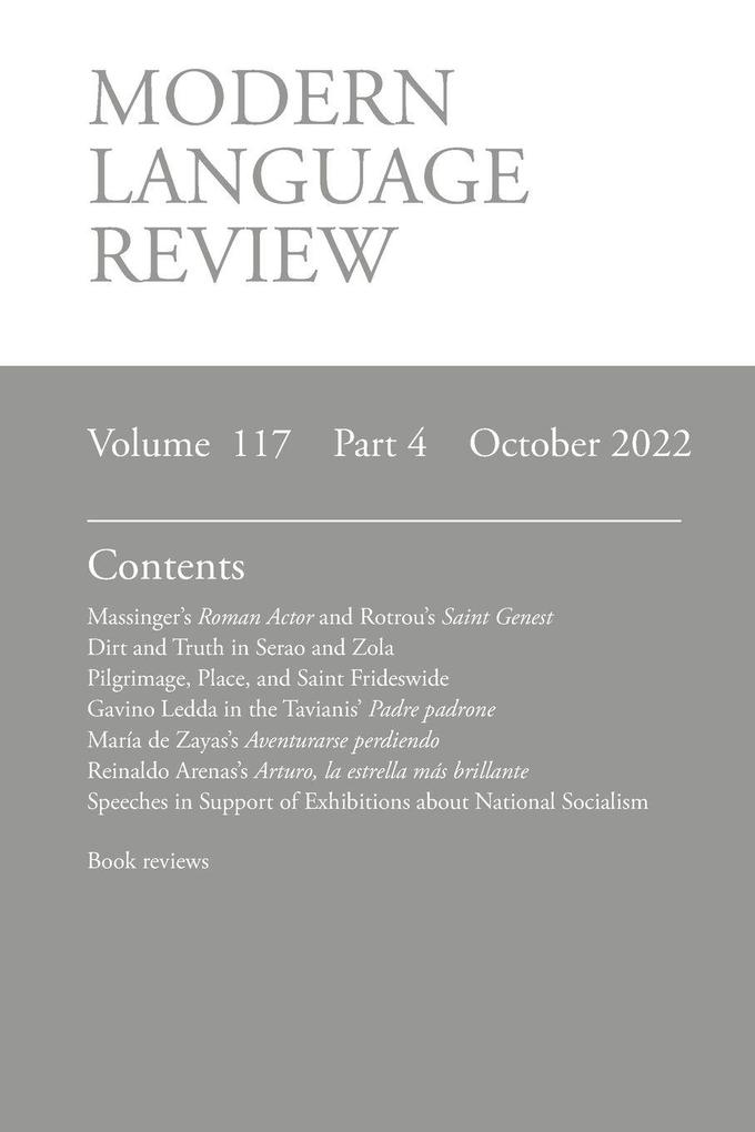 Modern Language Review (117