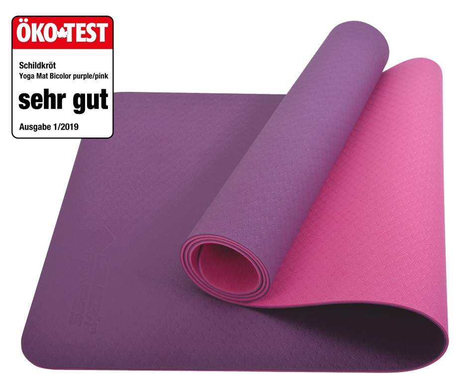 Mts Sportartikel Schildkröt 960269 - Bicolor Yogamatte Fitness 183X61x04cm Pvc-Frei Purple/Pink - Image 3
