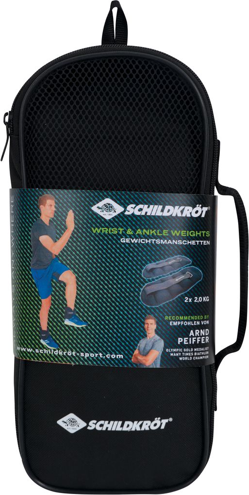 SCHILDKRÖT Gewichtsmanschette Arm-Bein 2kg Set schwarz